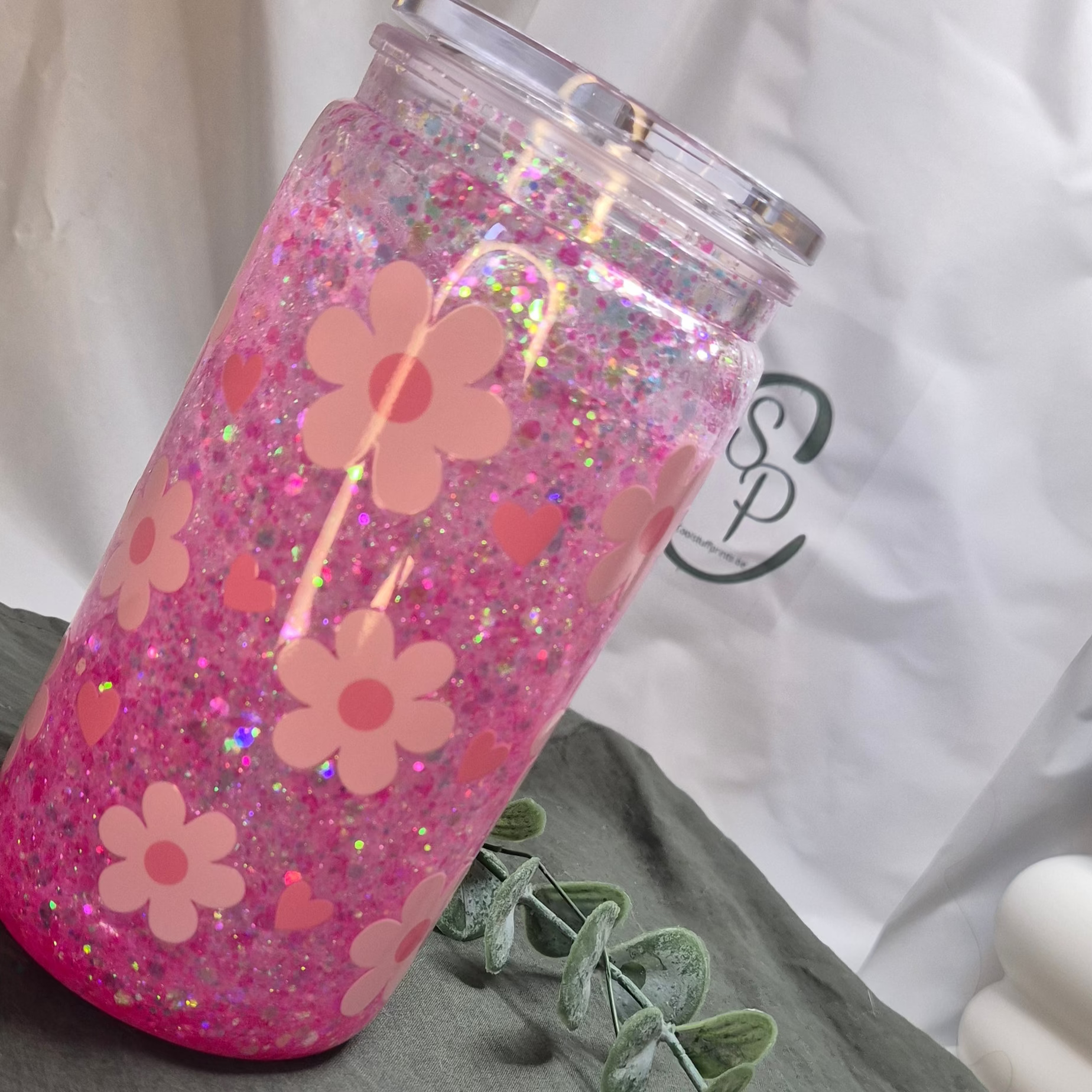 The Daisy Dream Glitter Tumbler (400ml)