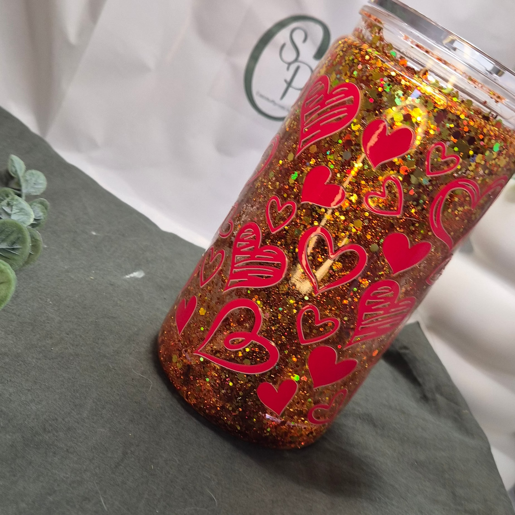 The Heartbeat Glitter Tumbler (400ml)