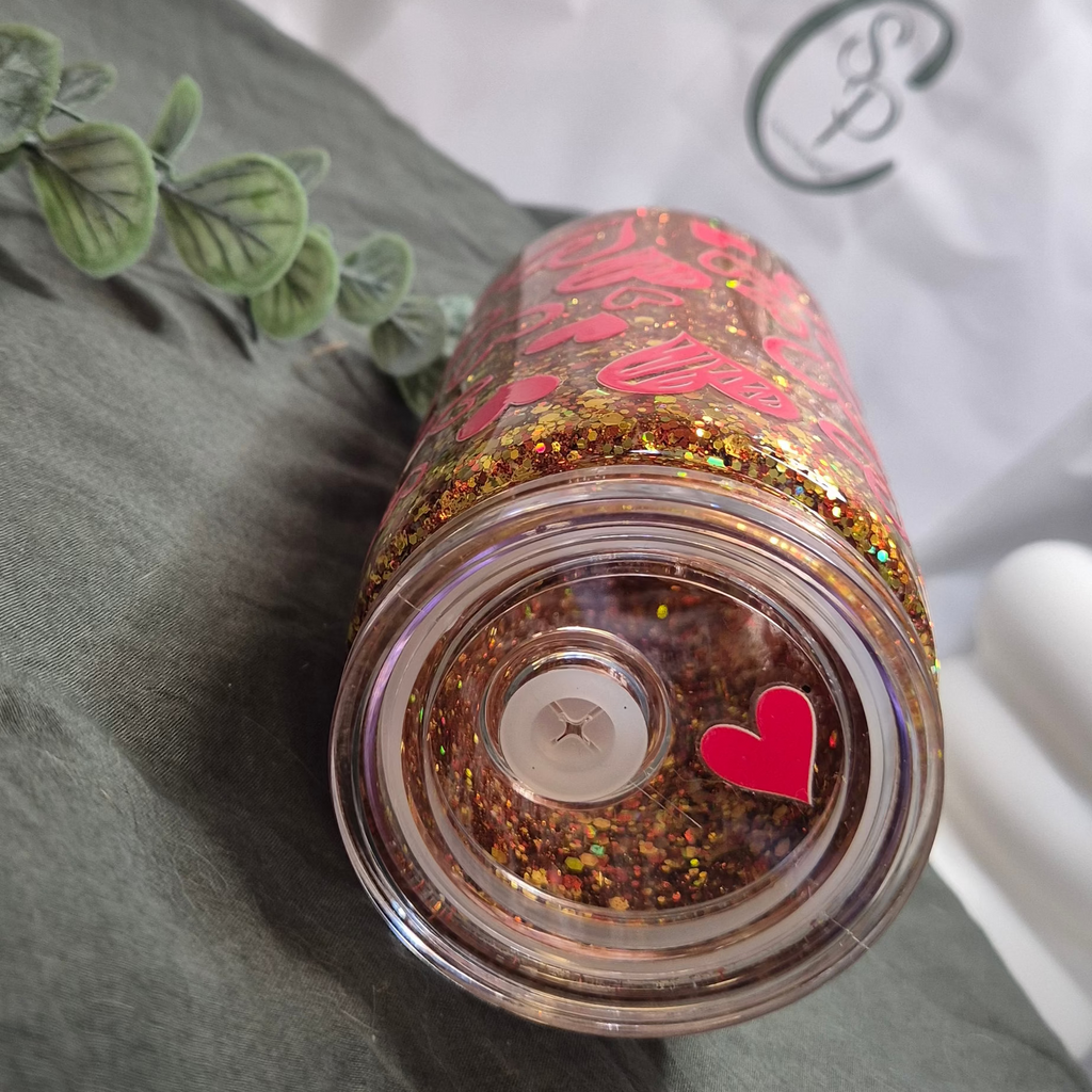 The Heartbeat Glitter Tumbler (400ml)