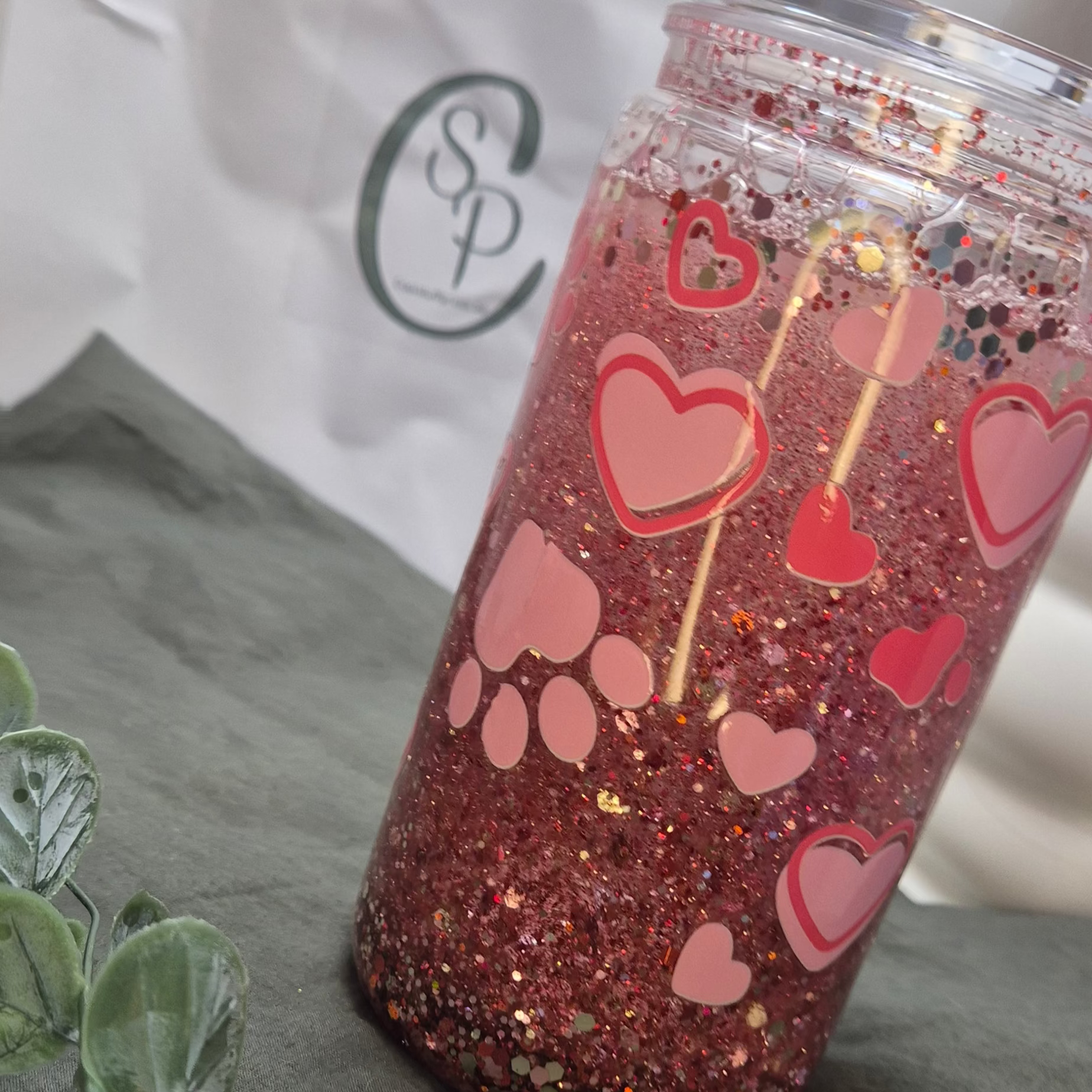 The Paw Print Love Tumbler (400ml)