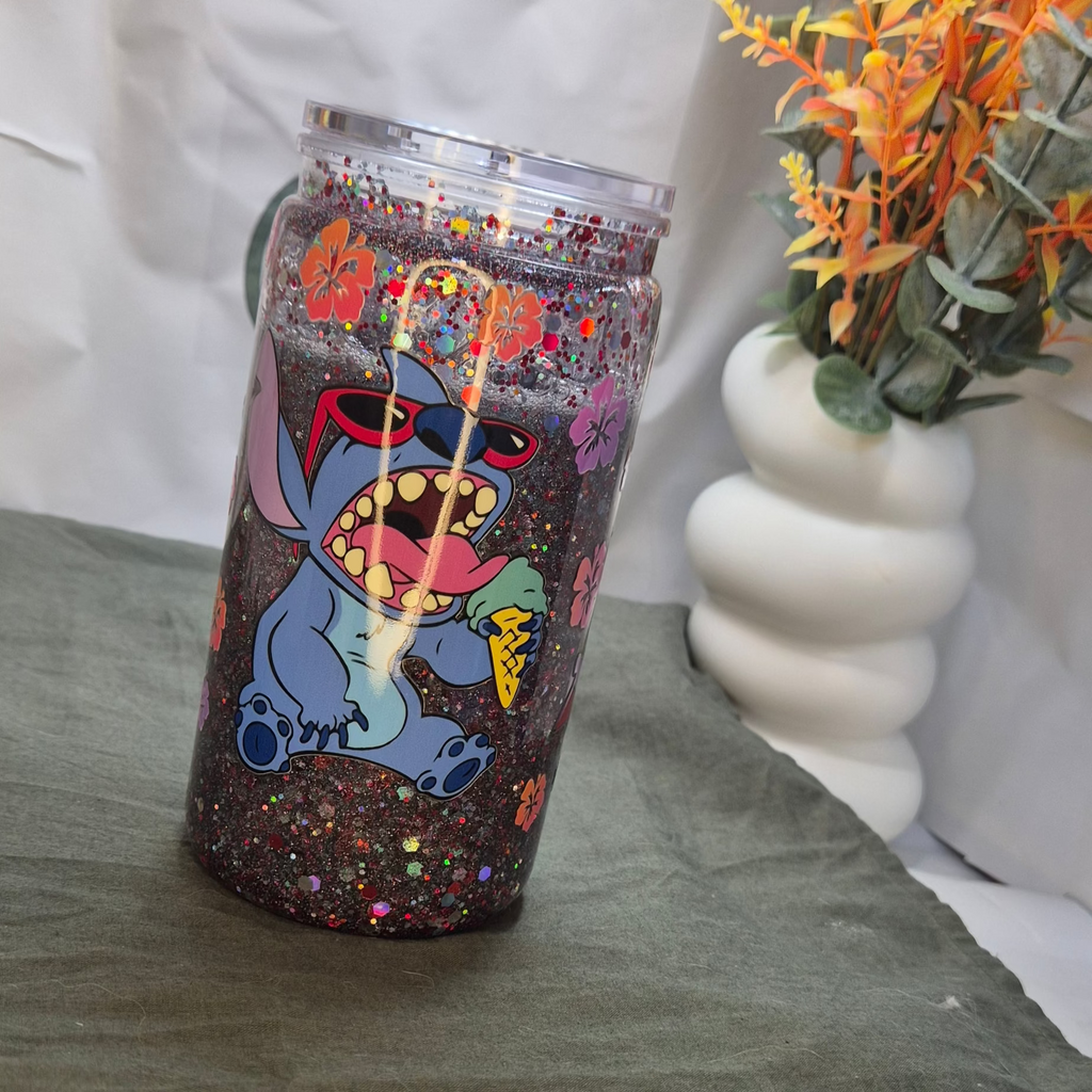 Stitch Glitter Tumbler (400ml)