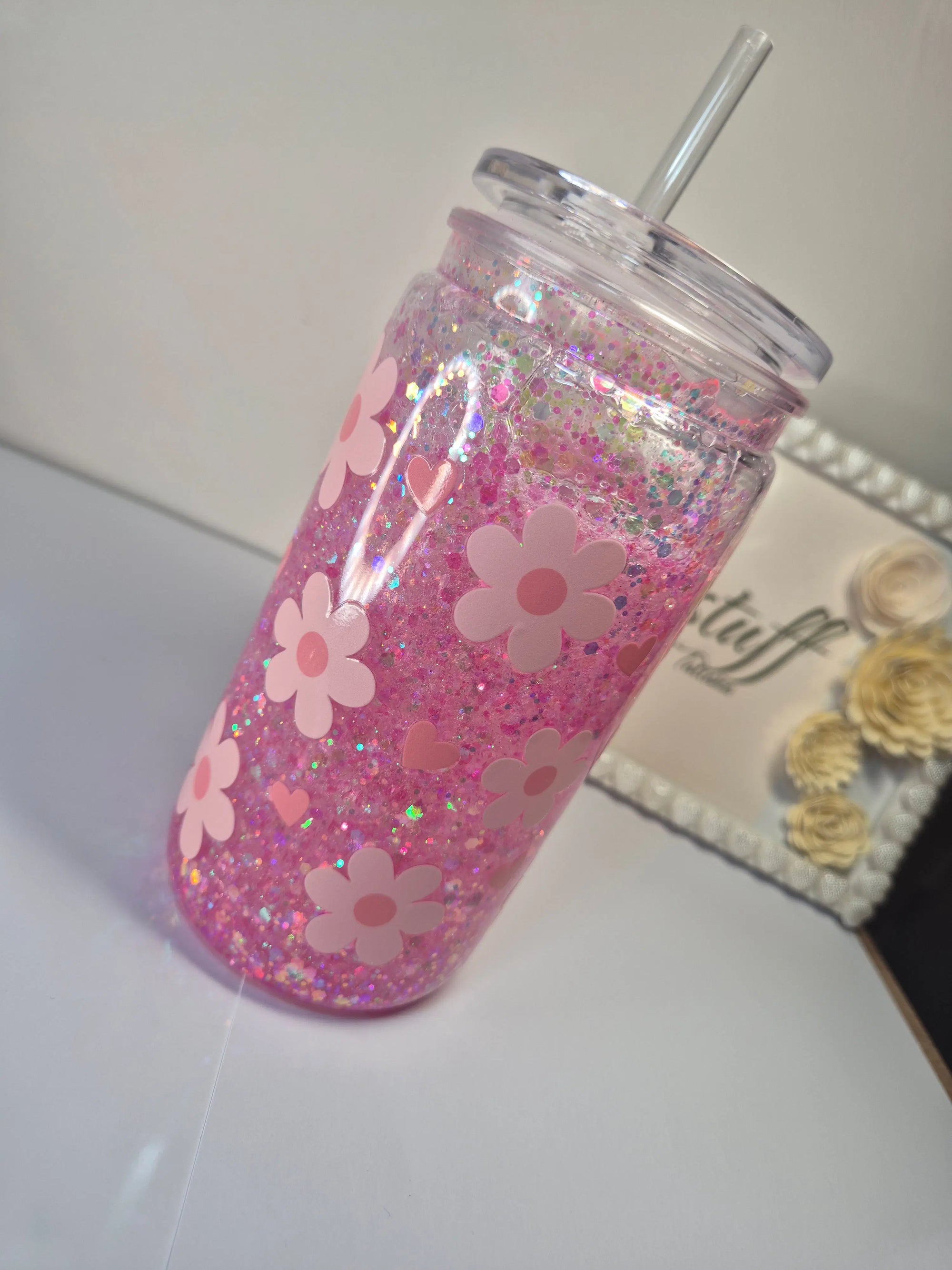 The Daisy Dream Glitter Tumbler (400ml)