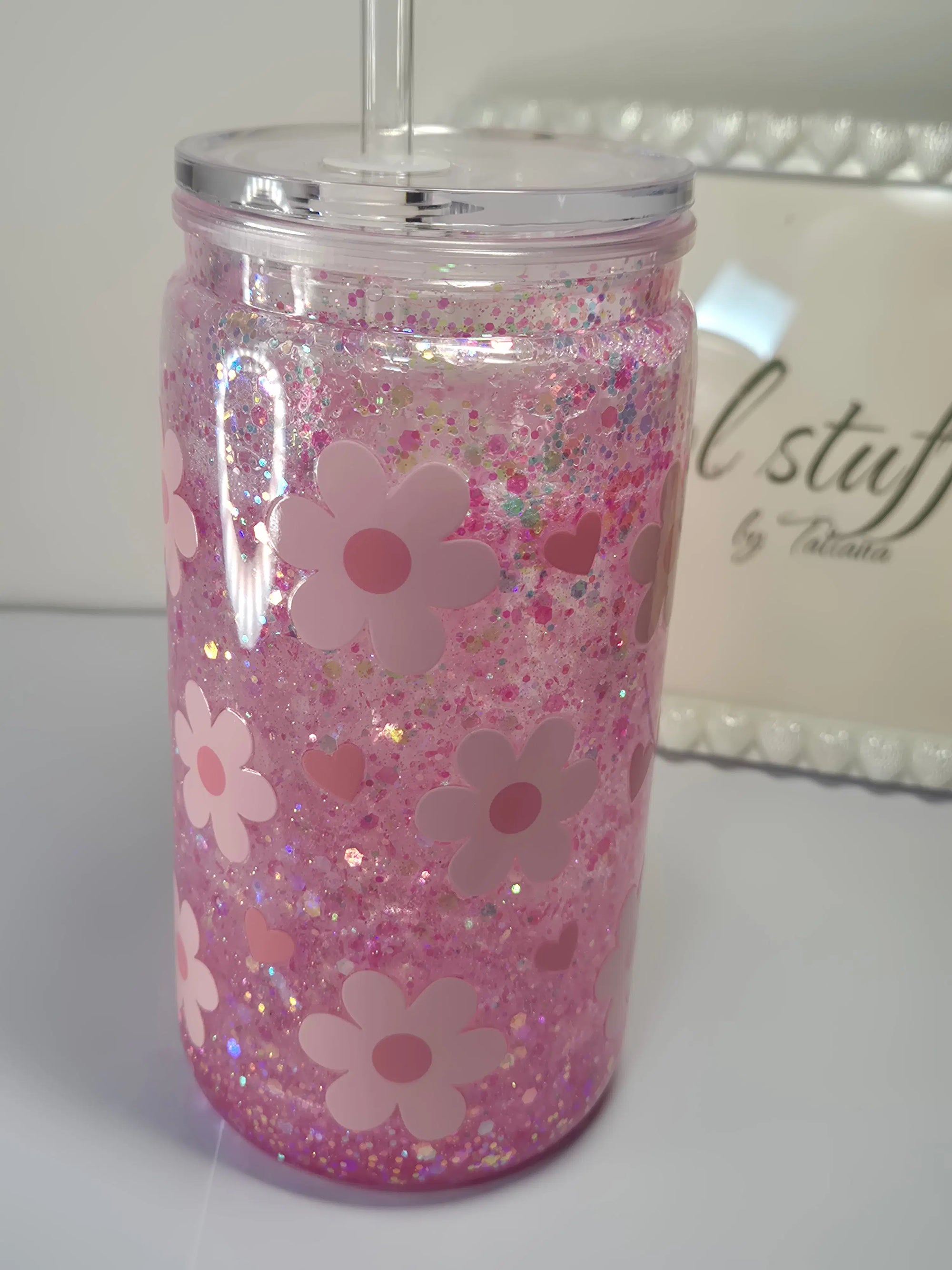 The Daisy Dream Glitter Tumbler (400ml)