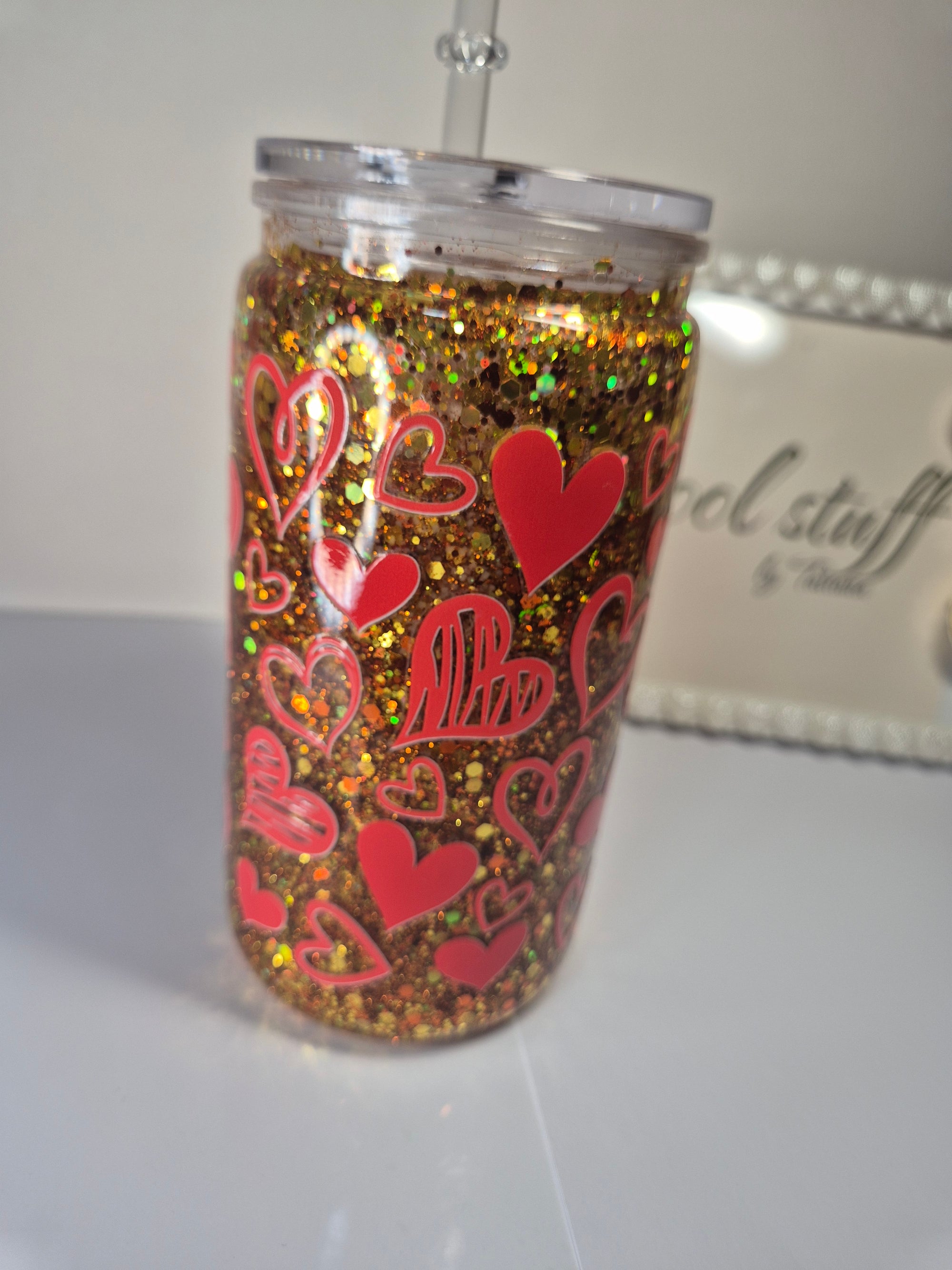 The Heartbeat Glitter Tumbler (400ml)
