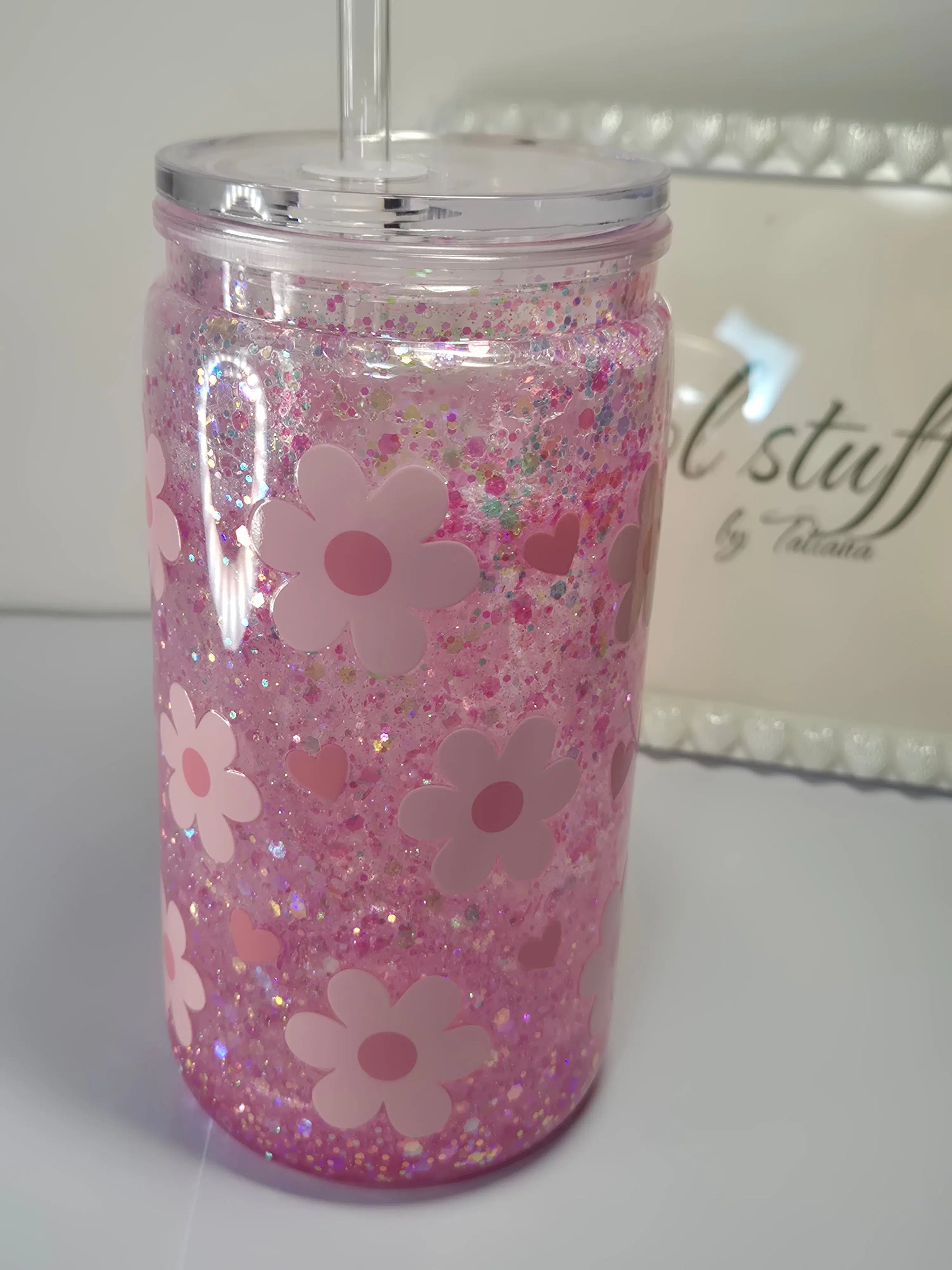 The Daisy Dream Glitter Tumbler (400ml)