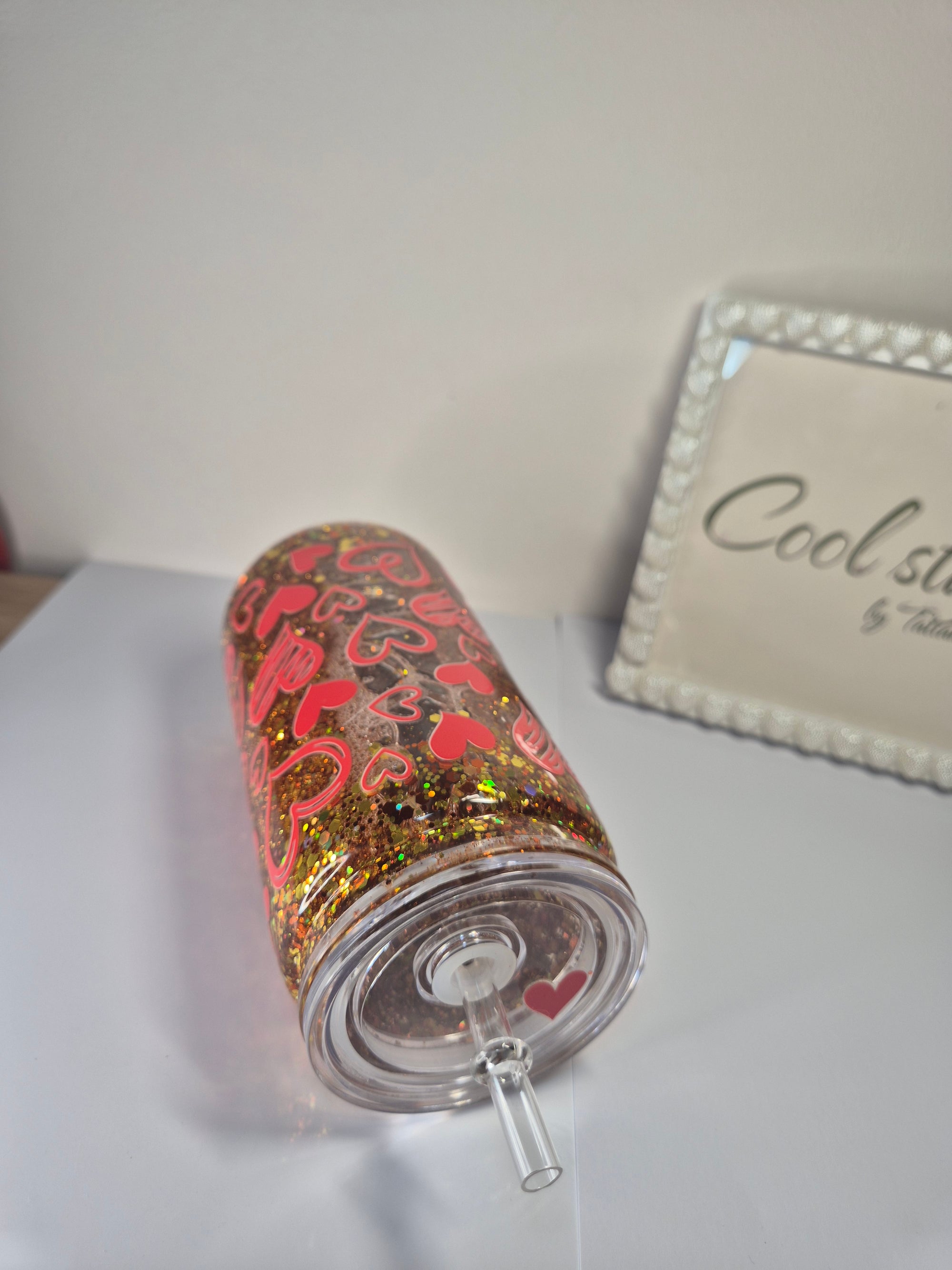 The Heartbeat Glitter Tumbler (400ml)