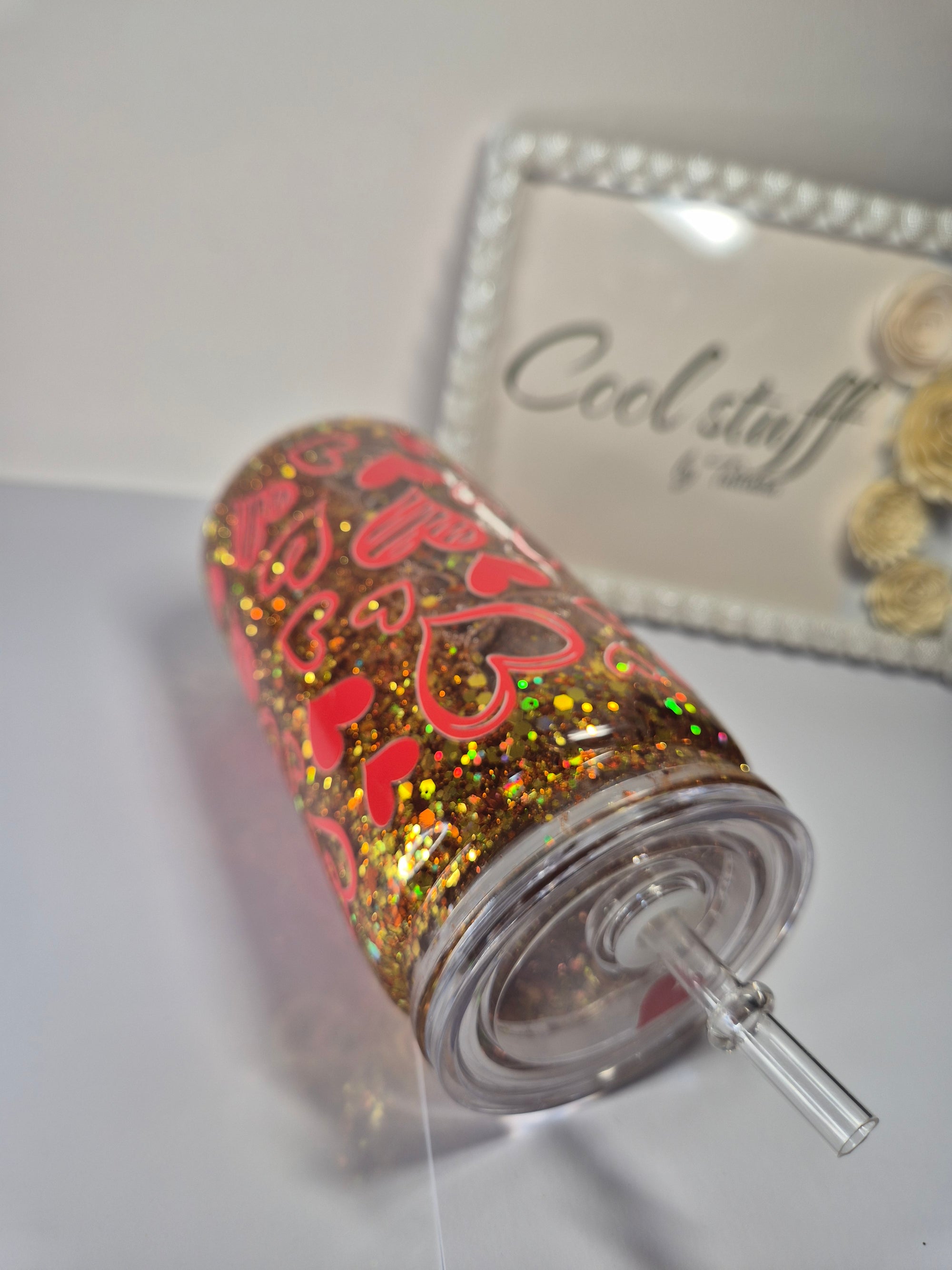 The Heartbeat Glitter Tumbler (400ml)