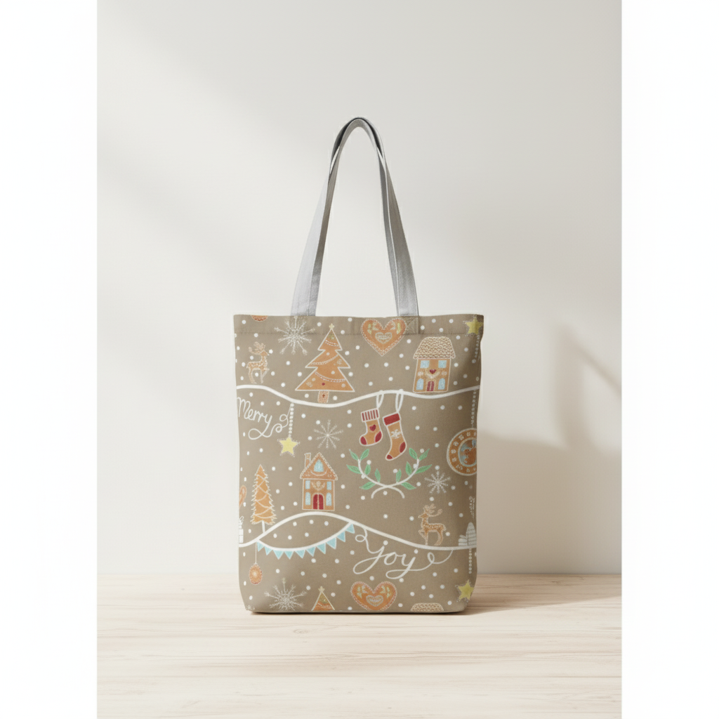 Tot bag christmas house