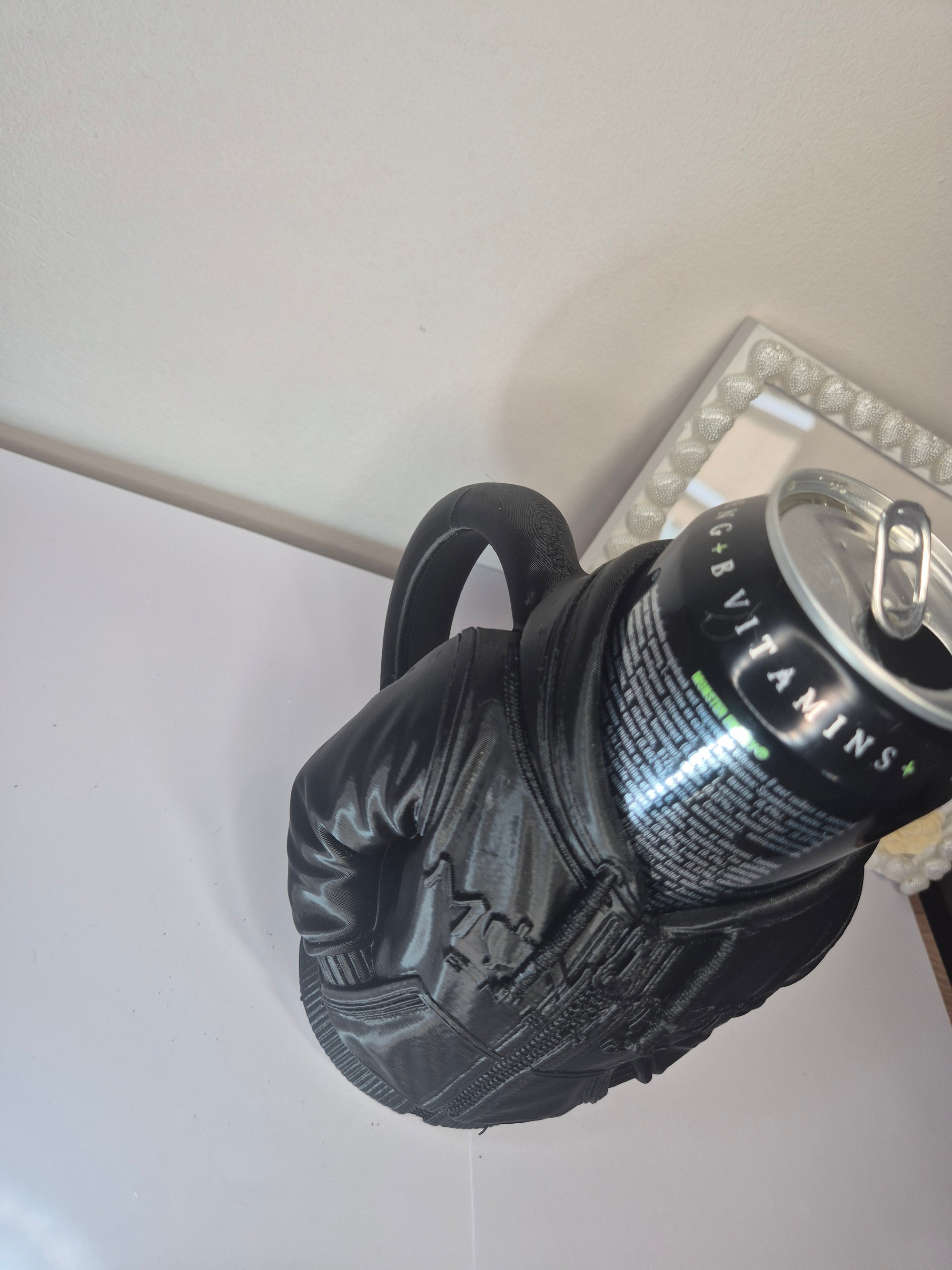 3D Printed Jacket Can Holder Black Hoodie