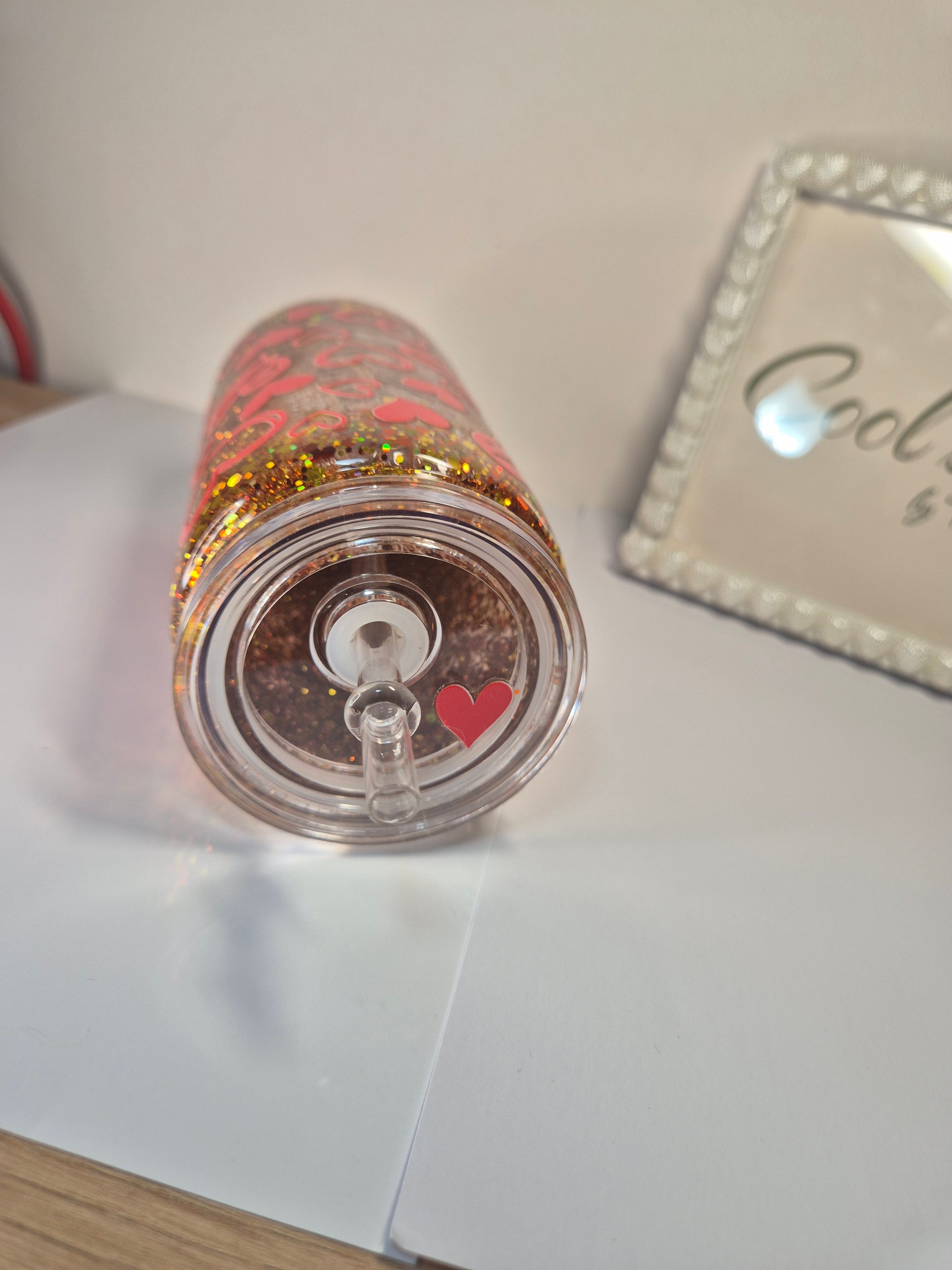 The Heartbeat Glitter Tumbler (400ml)