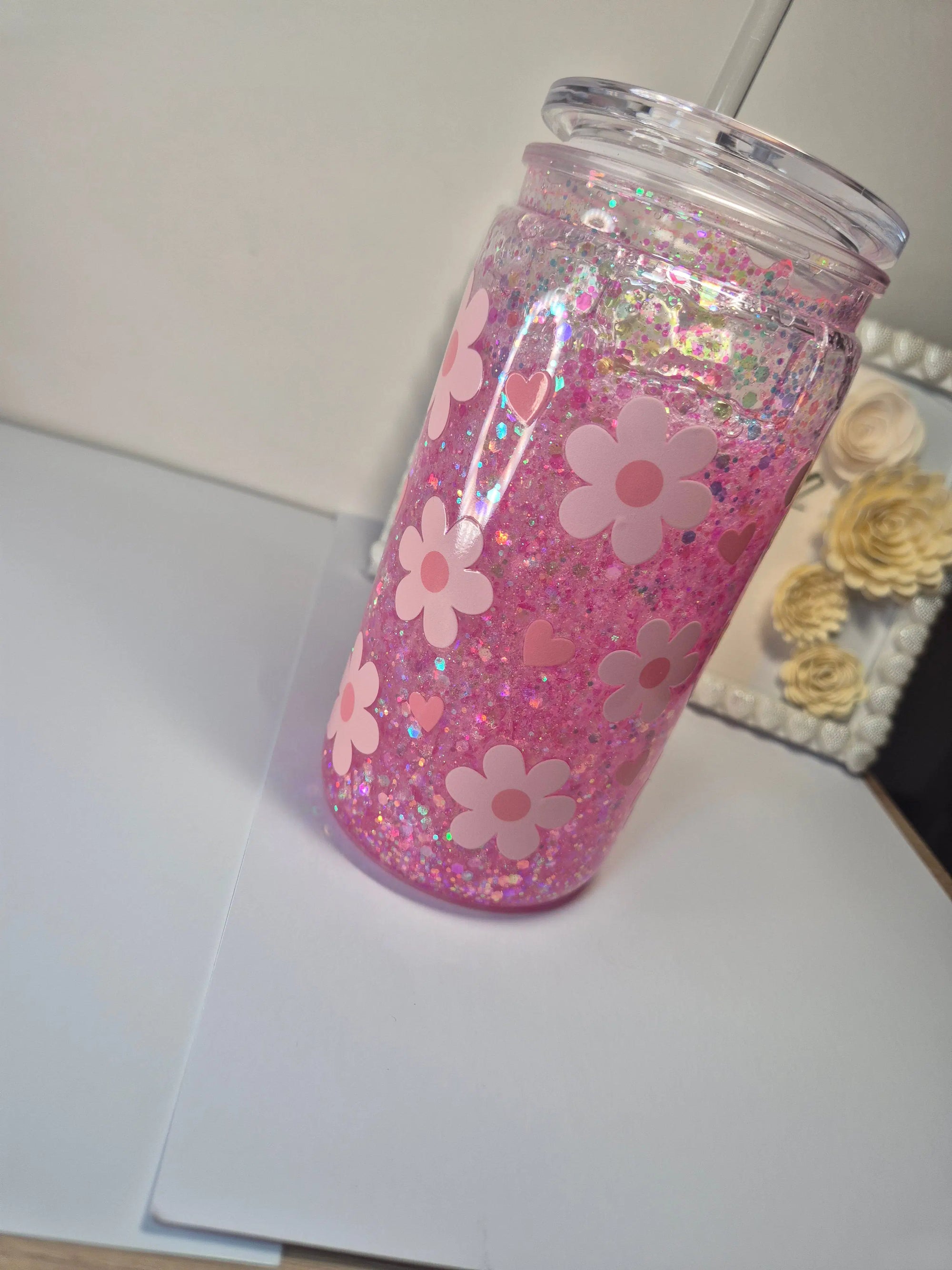 The Daisy Dream Glitter Tumbler (400ml)